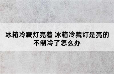 冰箱冷藏灯亮着 冰箱冷藏灯是亮的不制冷了怎么办